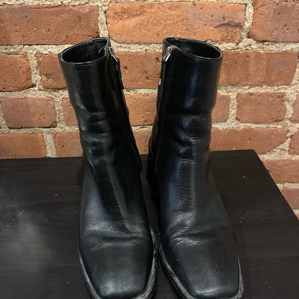 Sam Edelman Black Leather Ankle Booties